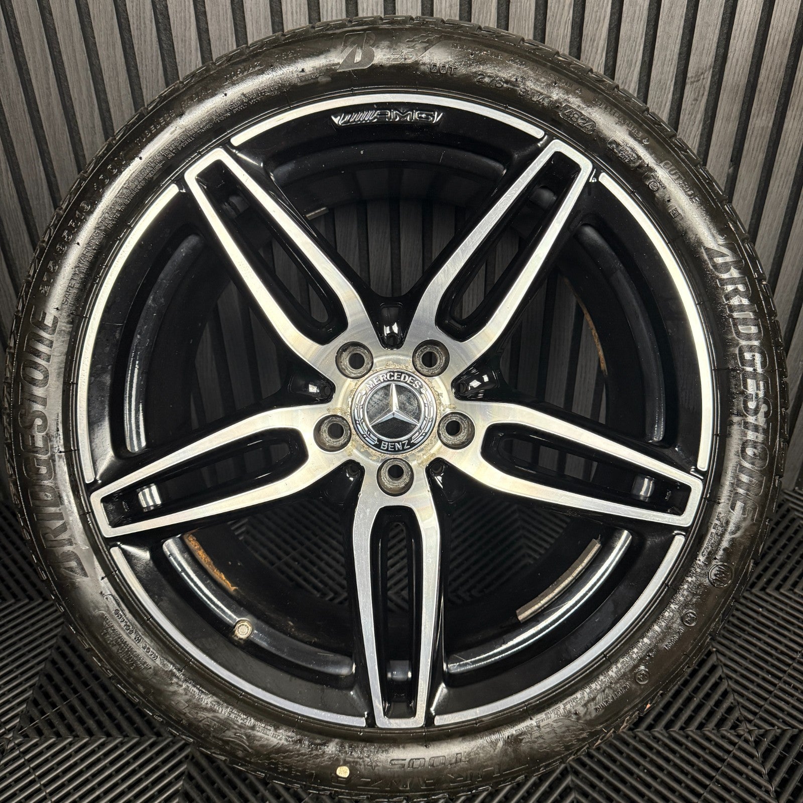 1X 19" GENUINE AMG MERCEDES E CLASS BLACK ALLOY WHEEL BACK W213 A2134012100 REAR