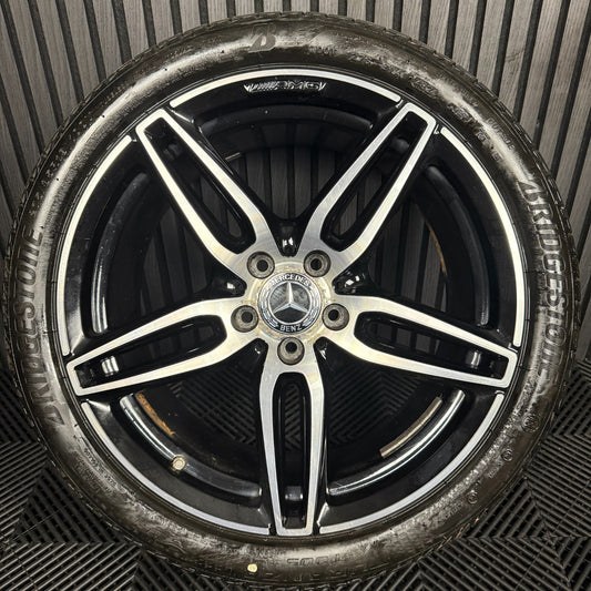 1X 19" GENUINE AMG MERCEDES E CLASS BLACK ALLOY WHEEL BACK W213 A2134012100 REAR