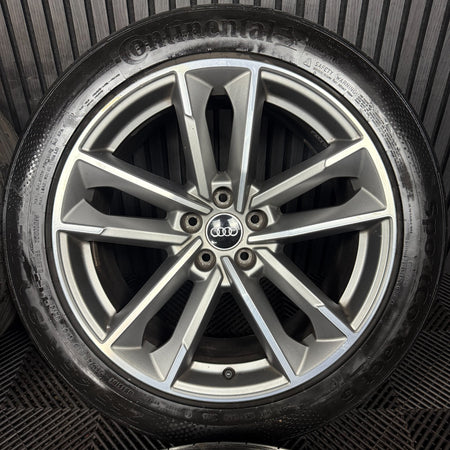 19'' GENUINE AUDI Q3 S LINE GREY DC 5 DOUBLE SPOKE ALLOY WHEELS TYRES 83A601025B