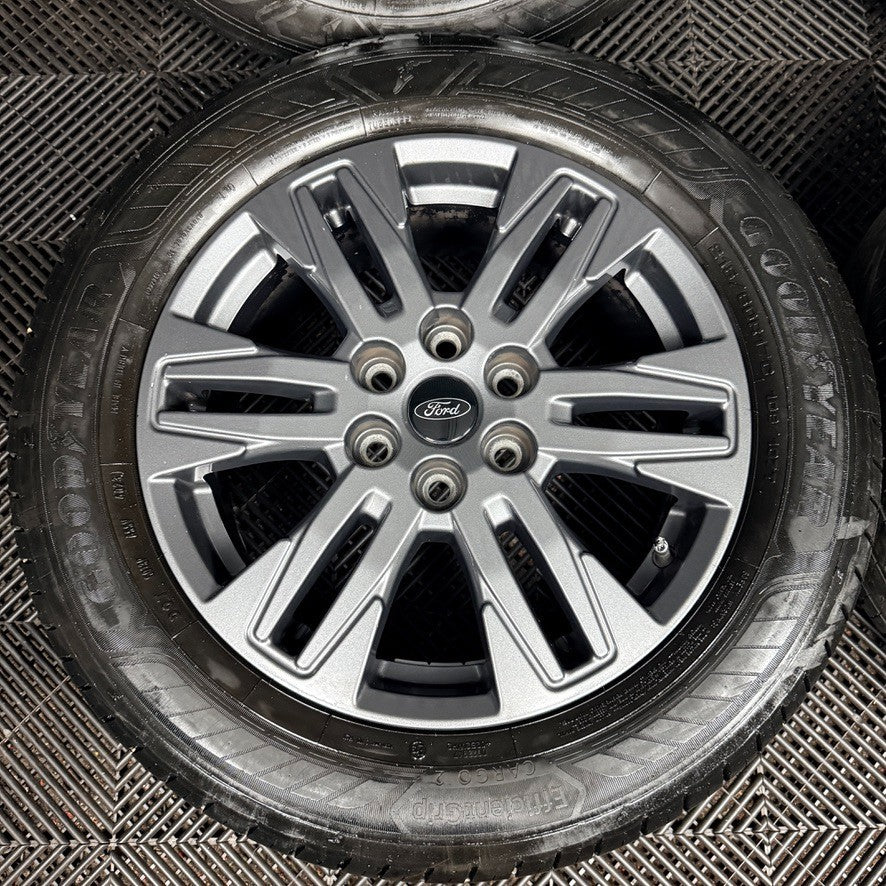 17" GENUINE FORD TRANSIT CUSTOM GREY ALLOY WHEELS TYRES MK9 2024 6X120