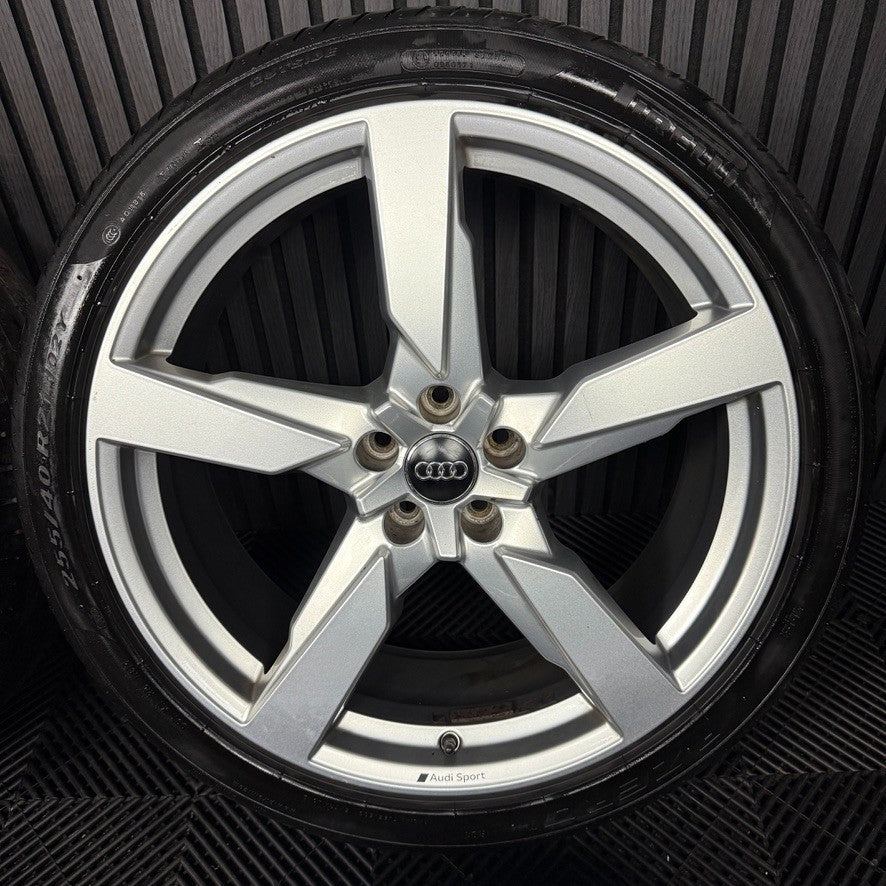 21'' GENUINE AUDI Q5 S LINE SQ5 5 SPOKE ALLOY WHEELS TYRES SPORT 80A601025AR