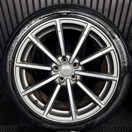 19'' Audi Q3 S Line Black Edition Alloy Wheels Tyres Alloys 8U0601025M Genuine