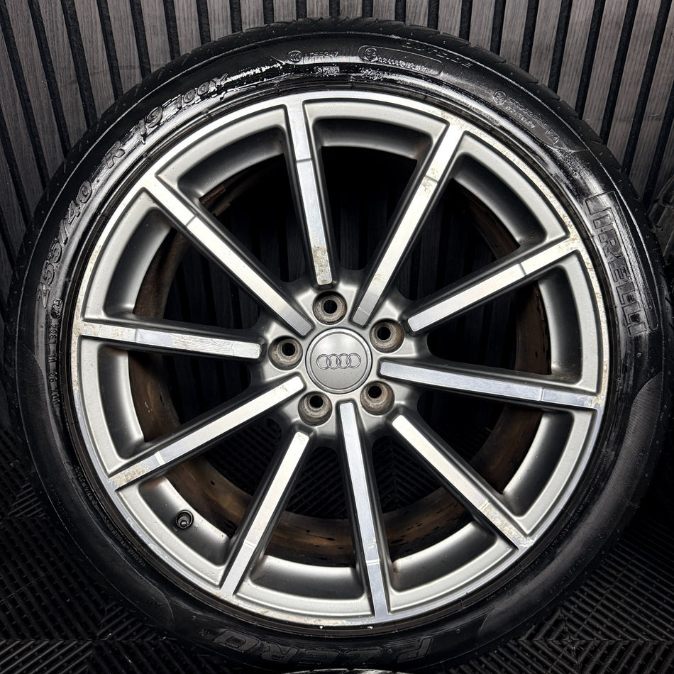 19'' Audi Q3 S Line Black Edition Alloy Wheels Tyres Alloys 8U0601025M Genuine