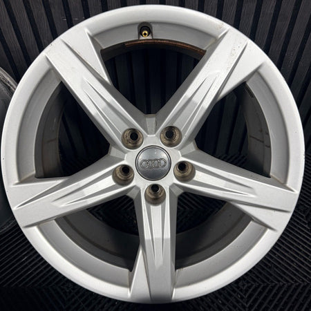 18'' Audi Q5 5 Spoke Alloy Wheels 5X112 A4 A3 Caddy 80A601025BE Genuine