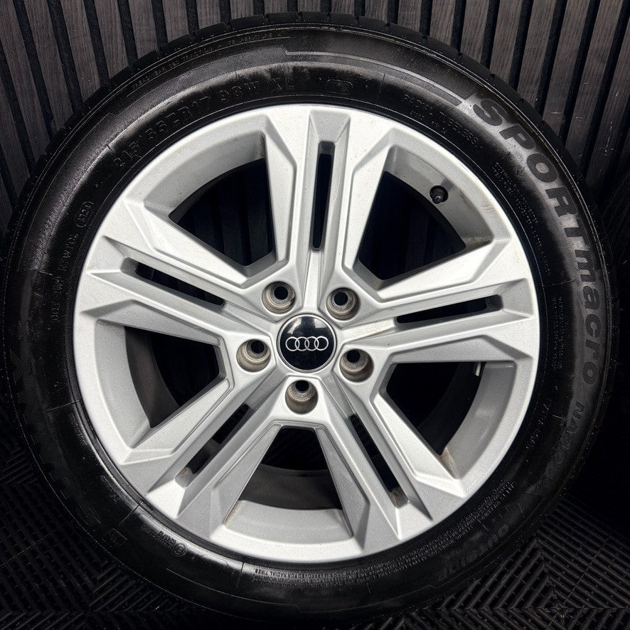 17'' Audi Q2 5 Double Spoke Alloy Wheels Tyres Alloys 81A601025AJ Genuine