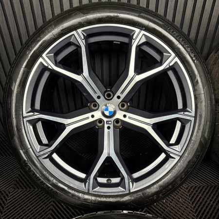 21'' BMW X5 X6 G05 G06 741M M Sport Alloys Wheels Alloys Tyres Genuine
