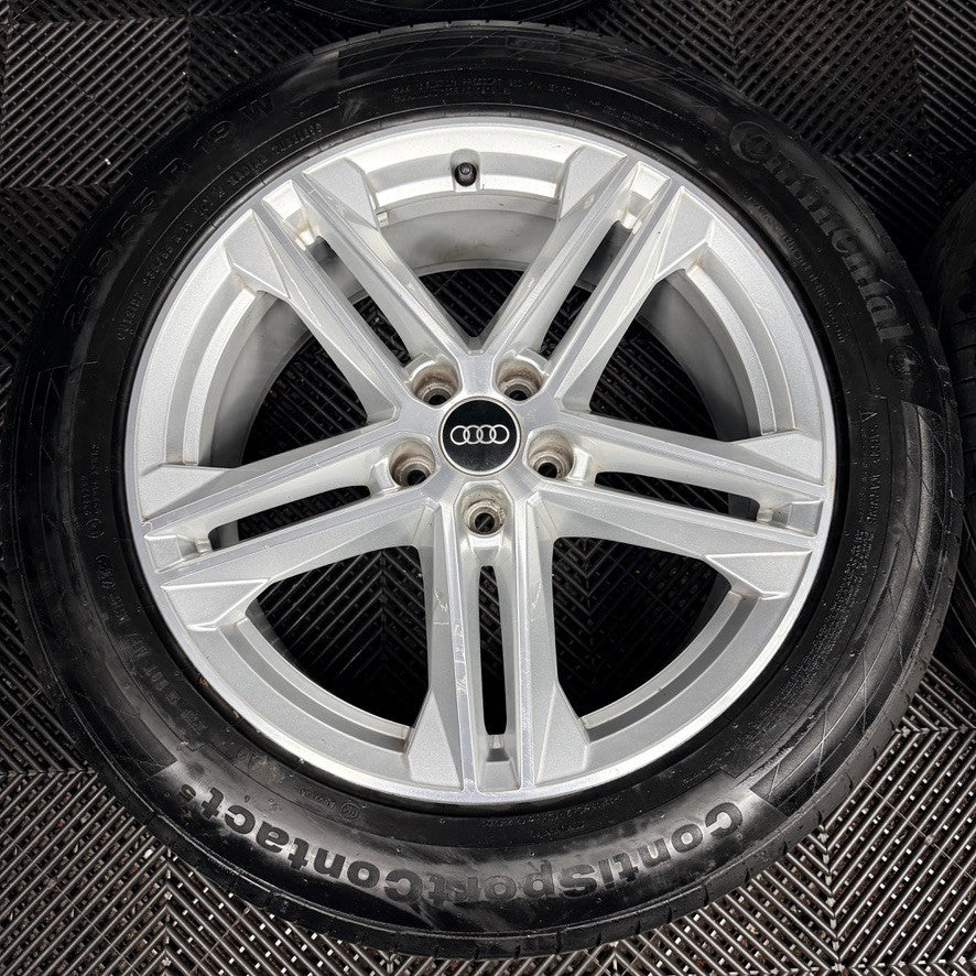 19'' Audi Q5 5 Double Spoke S Line Alloy Wheels Tyres 5X112 80A601025G Genuine