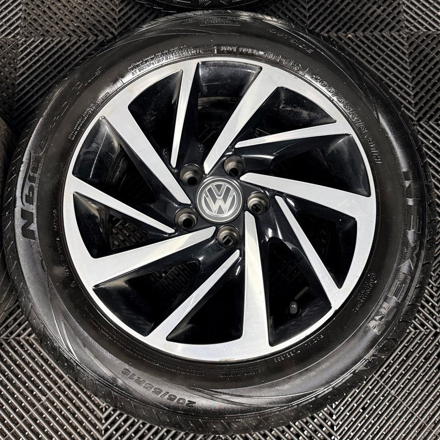 16'' VW Golf Mk7 Woodstock Mk8 Mk6 Alloy Wheels Tyres Alloys 5G0601025DS Genuine