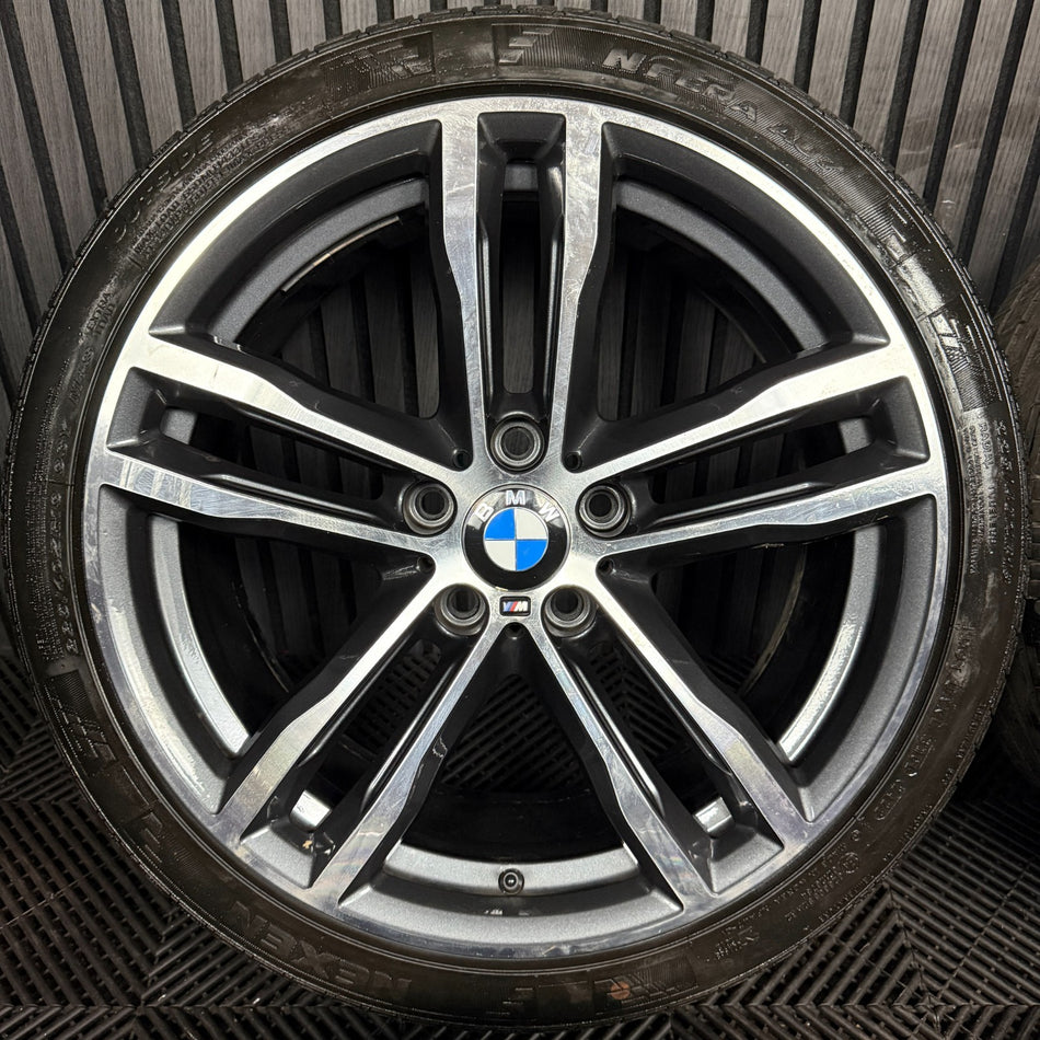 19" GENUINE BMW 3 SERIES 704 GREY DC M SPORT F30 F31 F32 E90 ALLOY WHEELS TYRES