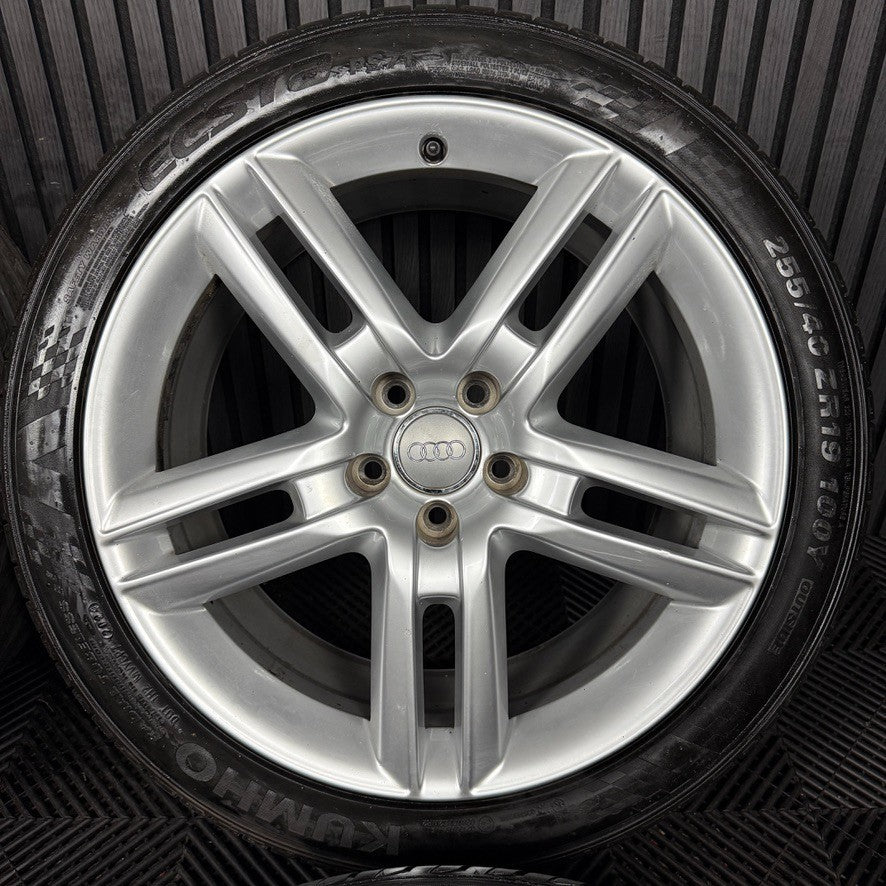 19'' GENUINE AUDI A6 C7 S LINE SILVER ALLOYS WHEELS TYRES 4G0601025BQ 5X112