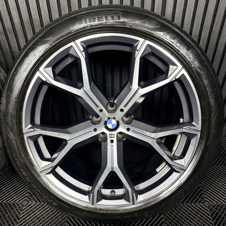 21'' BMW X5 X6 G05 G06 741M M Sport Alloys Wheels Alloys Tyres Genuine