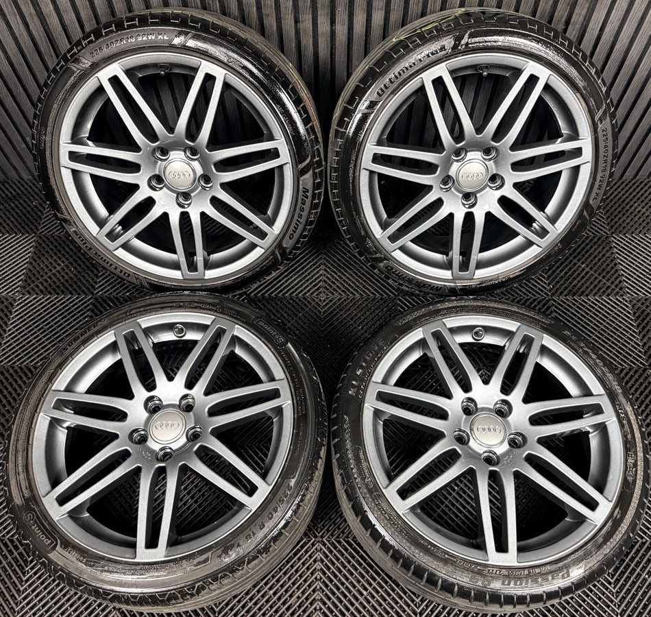 18'' Audi A3 S Line Grey Black Edition Wheels Alloys Tyres 8P0601025BA Genuine