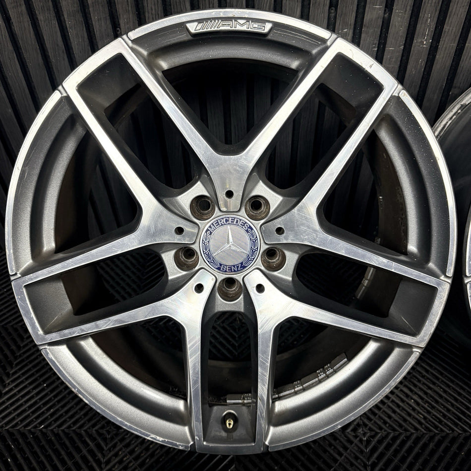 19'' Mercedes AMG GLC Grey DC Sport Alloy Wheels 5X112 Genuine A2534011800