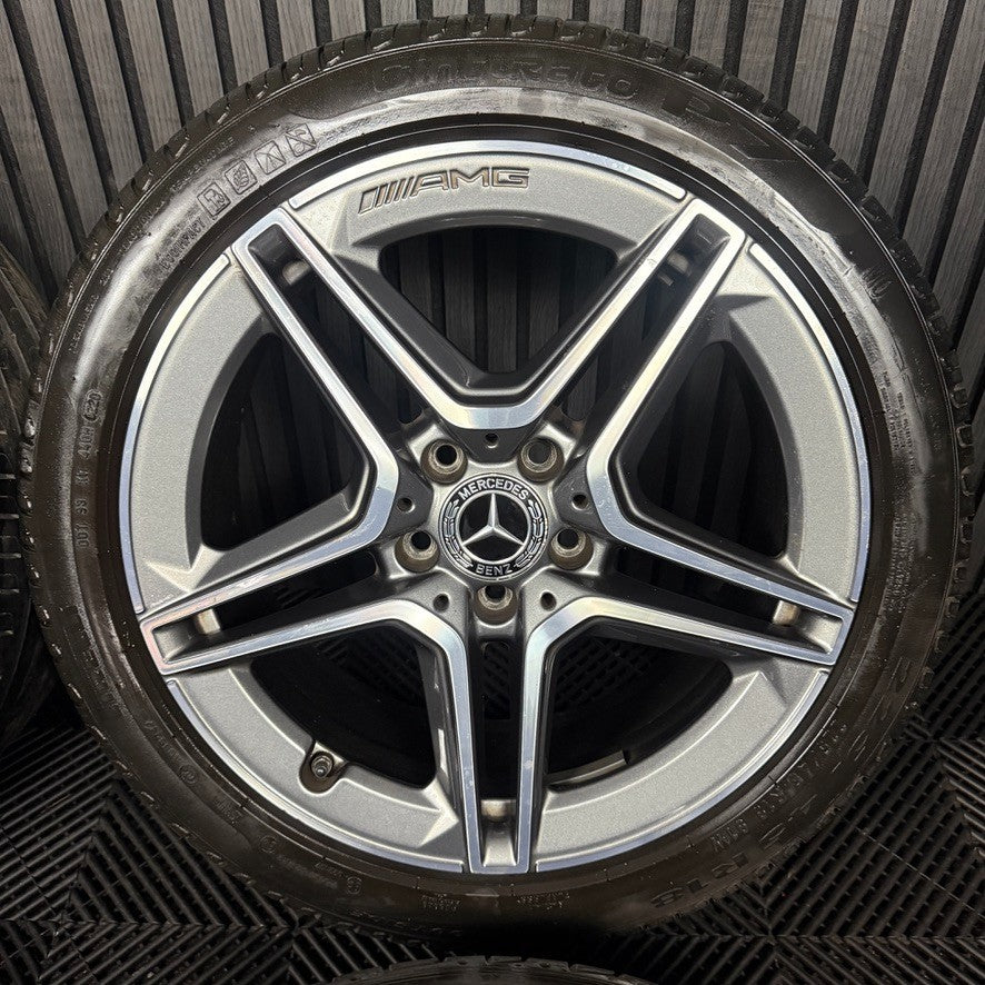 18'' GENUINE MERCEDES AMG A CLASS CLA B ALLOY WHEELS TYRES ALLOYS W177 5X112