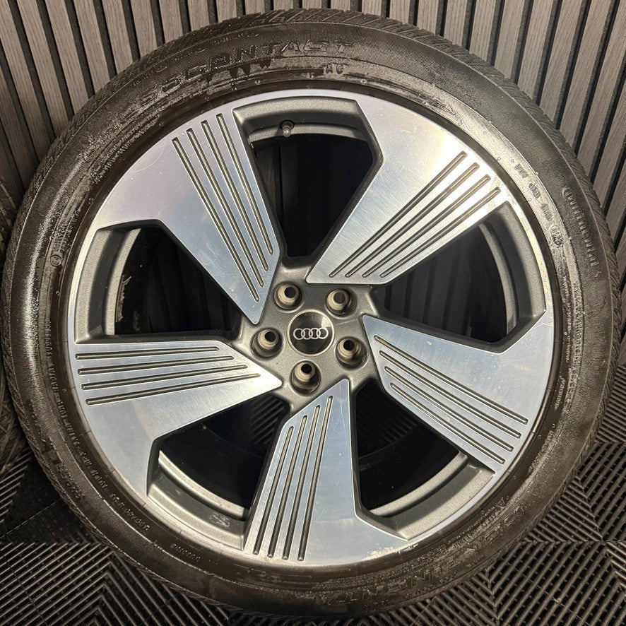 21'' GENUINE AUDI ETRON E-TRON DC ALLOY WHEELS TYRES ALLOYS Q7 4KE601025F
