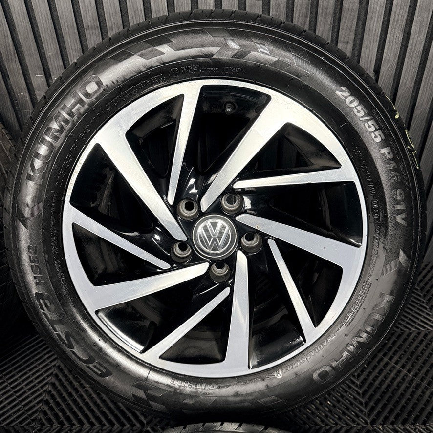 16'' VW Golf Mk7 Woodstock Mk8 Mk6 Alloy Wheels Tyres Alloys 5G0601025DS Genuine
