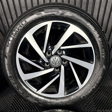 16'' VW Golf Mk7 Woodstock Mk8 Mk6 Alloy Wheels Tyres Alloys 5G0601025DS Genuine
