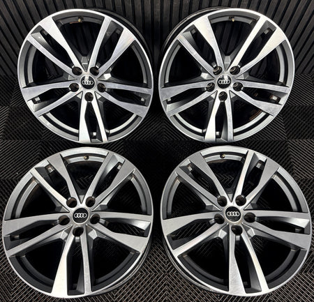 19'' Audi A6 C8 S Line 5 Double Spoke Alloy Wheels A4 B8 B9 4K0601025H Genuine