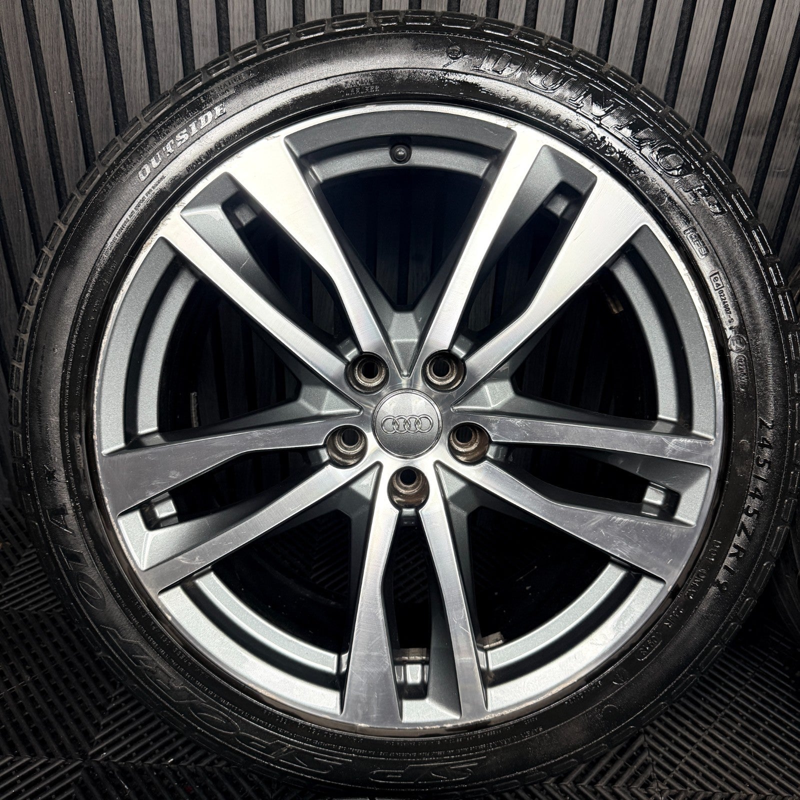 19'' Audi A6 C8 S Line 5 Double Spoke Alloy Wheels Tyres 4K0601025H Genuine