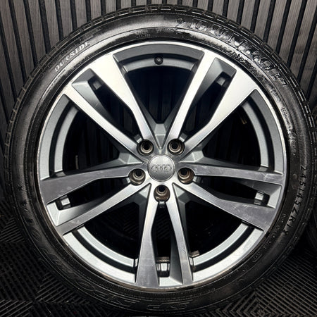 19'' Audi A6 C8 S Line 5 Double Spoke Alloy Wheels Tyres 4K0601025H Genuine