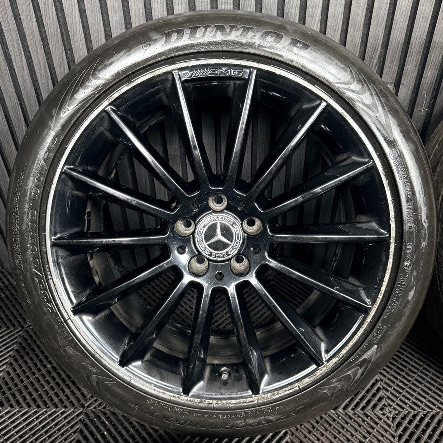 19'' AMG Mercedes GLA Black Multispoke Wheels Tyres Alloys A1564012800 Genuine