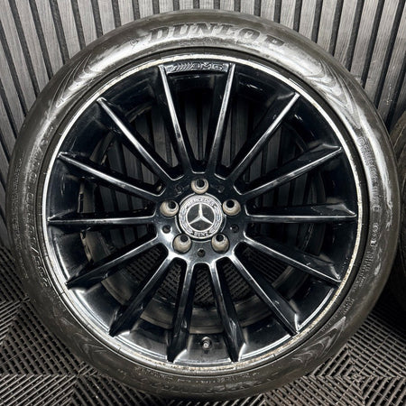 19'' AMG Mercedes GLA Black Multispoke Wheels Tyres Alloys A1564012800 Genuine