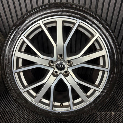 20'' GENUINE AUDI S6 A6 S LINE BLACK EDITION C8 ALLOYS WHEELS TYRES 4K0601025AB