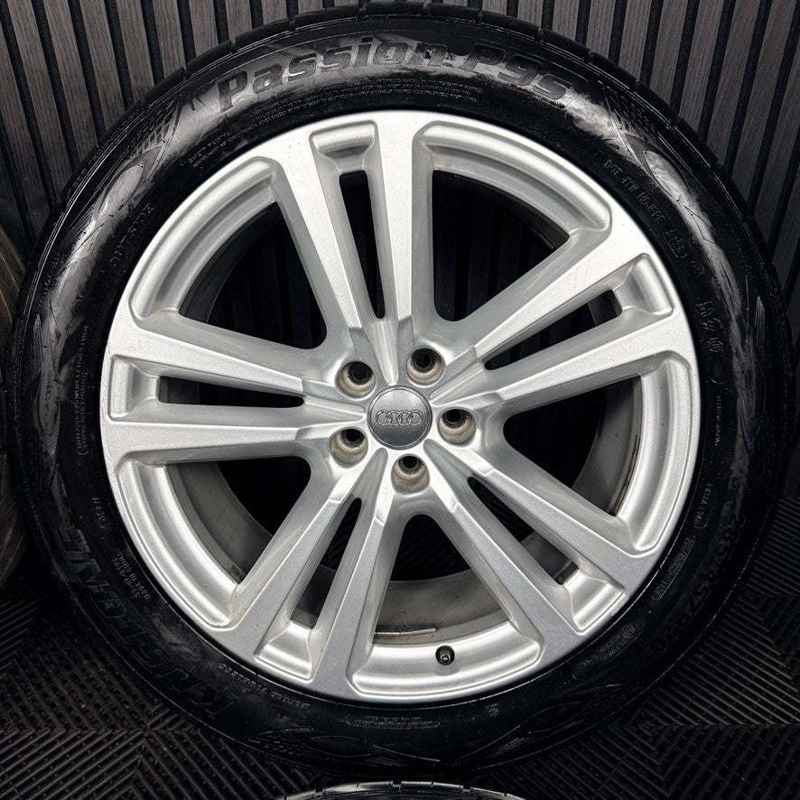 20'' Audi Q7 S Line 5 Double Spoke Alloy Wheels Alloys Tyres 4M0601025H Genuine