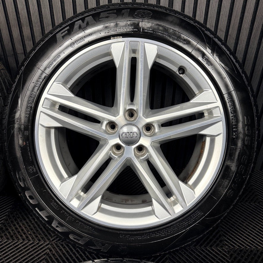 19'' Audi Q5 5 Double Spoke S Line Alloy Wheels Tyres 5X112 80A601025G Genuine