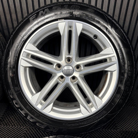 19'' Audi Q5 5 Double Spoke S Line Alloy Wheels Tyres 5X112 80A601025G Genuine