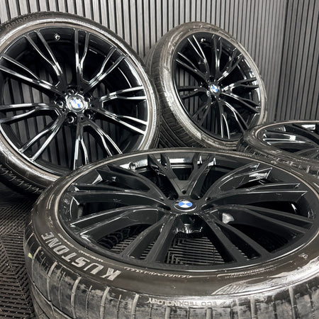 21'' BMW X3 X4 G01 G02 724 Black M Sport Wheels Tyres Alloys 8043670 Genuine