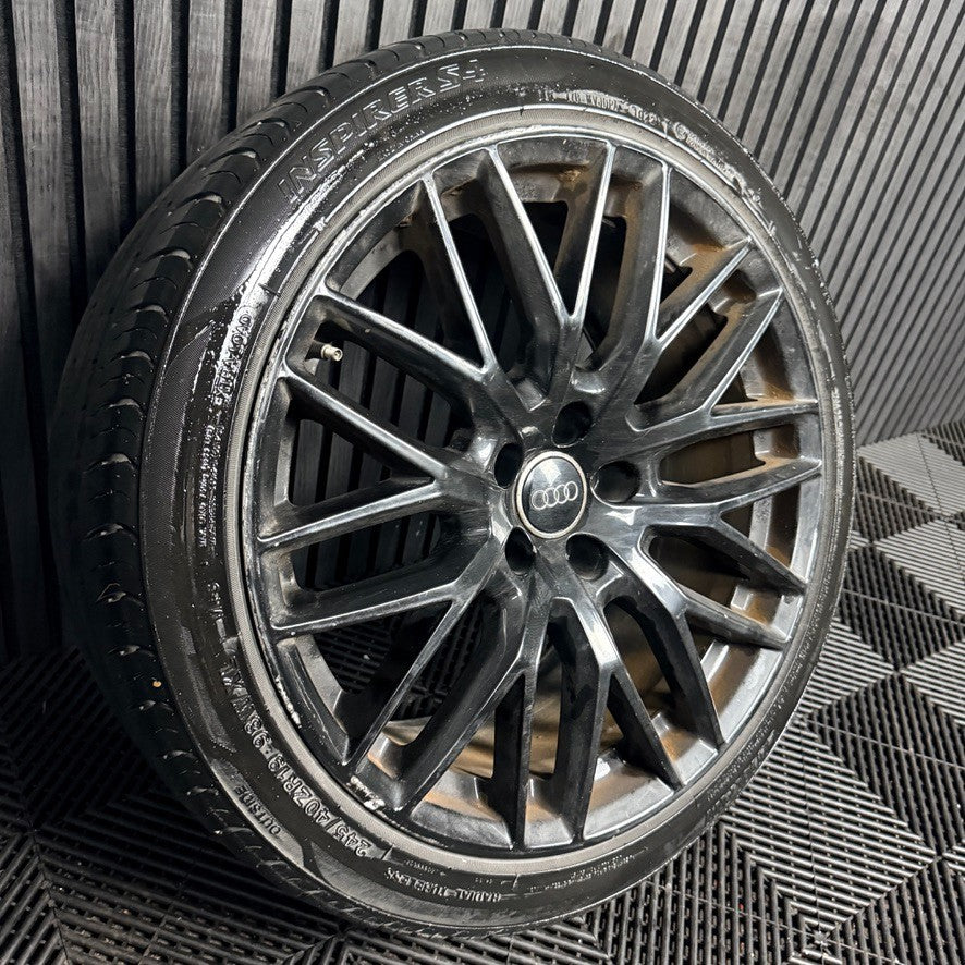 1X 19'' Audi A5 S5 S Line Multispoke Black Alloy Wheel Spare 8T0601025DC Genuine