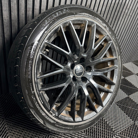 1X 19'' Audi A5 S5 S Line Multispoke Black Alloy Wheel Spare 8T0601025DC Genuine