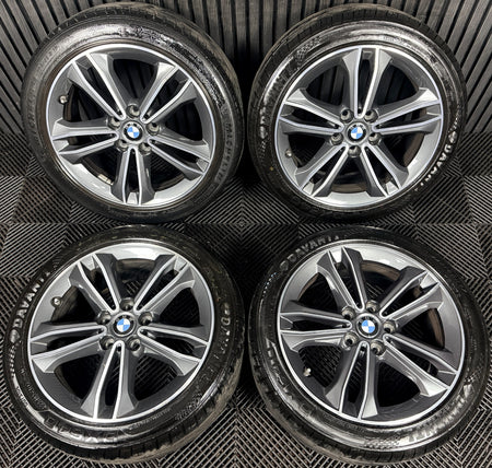 17'' BMW 1 Series 2 F40 F41 F44 149 Grey DC Alloy Wheels Tyres 6856087 Genuine