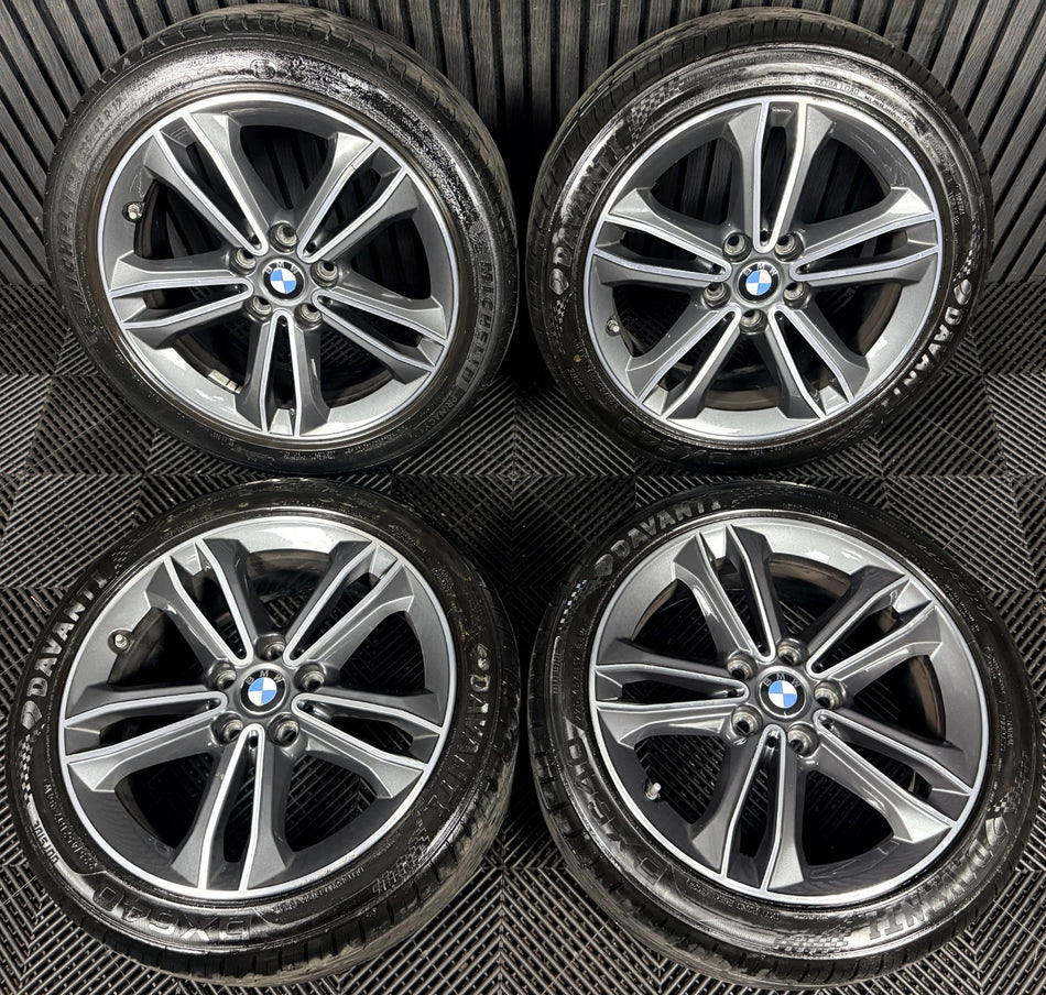 17'' BMW 1 Series 2 F40 F41 F44 149 Grey DC Alloy Wheels Tyres 6856087 Genuine