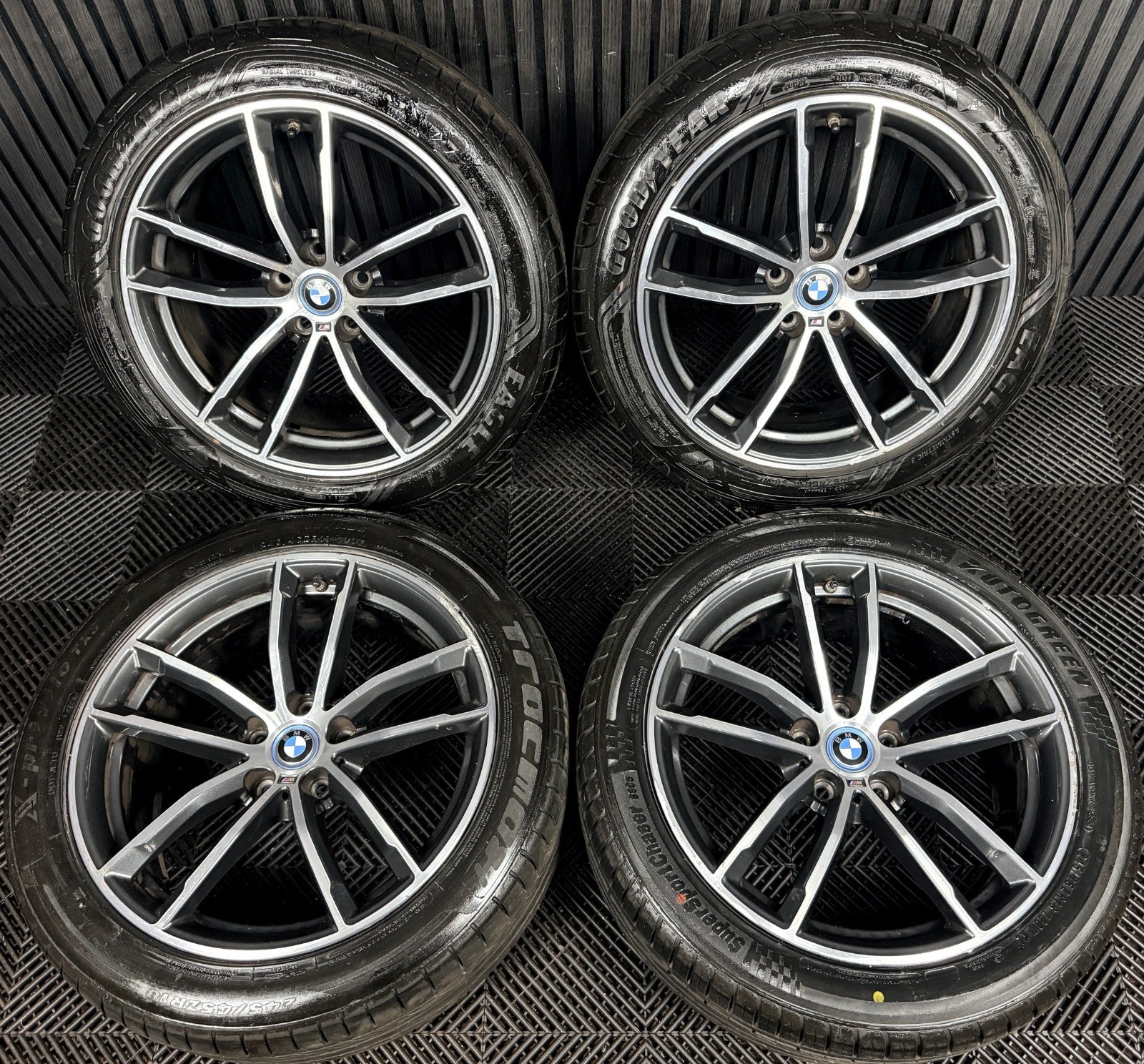18" Bmw 5 Series 4 662 Grey Dc M Sport G30 G31 Alloy Wheel Tyres 7855081 Genuine