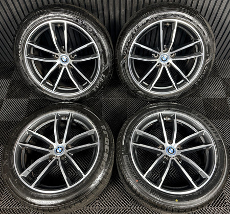 18" Bmw 5 Series 4 662 Grey Dc M Sport G30 G31 Alloy Wheel Tyres 7855081 Genuine