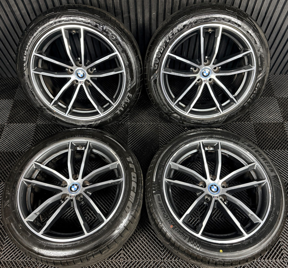 18" Bmw 5 Series 4 662 Grey Dc M Sport G30 G31 Alloy Wheel Tyres 7855081 Genuine
