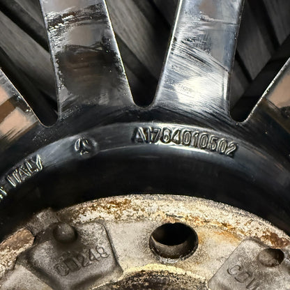 1X 19" GENUINE MERCEDES A CLASS CLA A35 BLACK ALLOY WHEEL TYRE W176 A1764010502