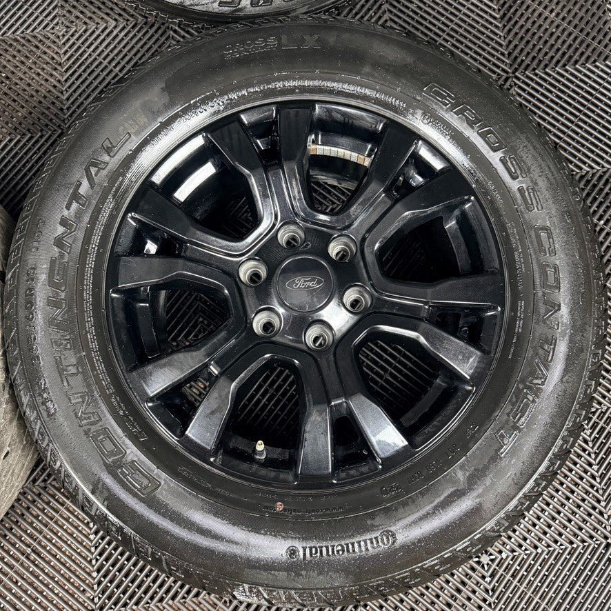 18'' Ford Ranger Black DC Wildtrak Alloy Wheels Tyres Alloys Genuine