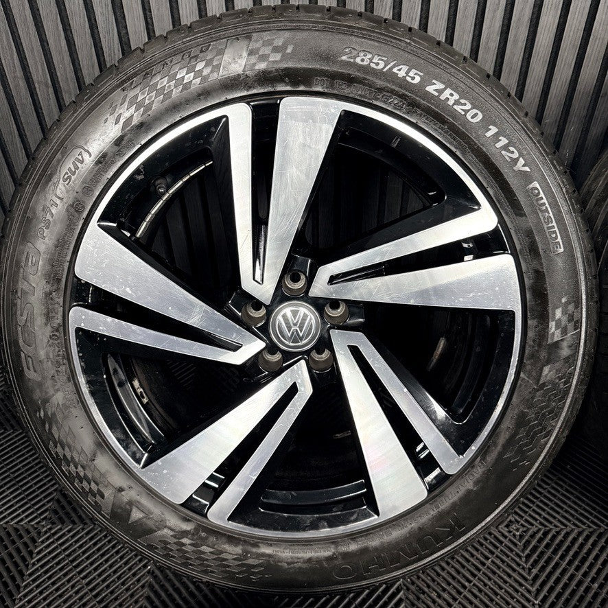 20'' VW Touareg Nevada Black DC Alloy Wheels Alloys Tyres Q7 760601025S Genuine