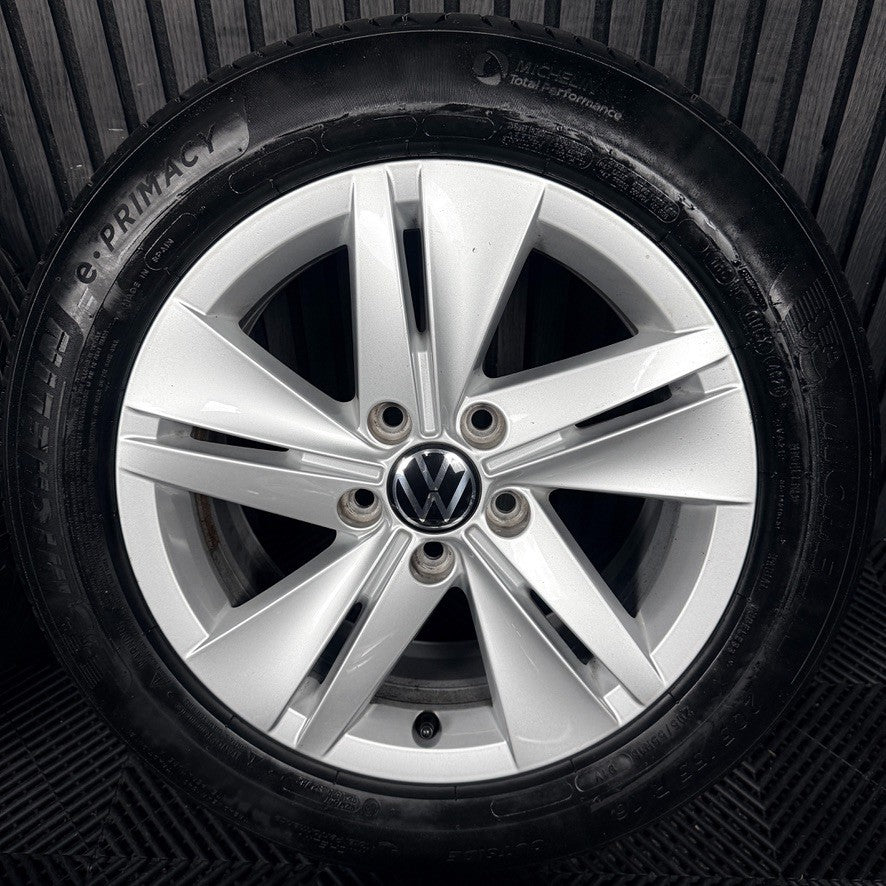 16’’ VW Golf Mk8 Norfolk Mk7 Mk6 Alloy Wheels Tyres 5H0601025 Genuine