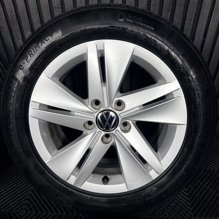 16’’ VW Golf Mk8 Norfolk Mk7 Mk6 Alloy Wheels Tyres 5H0601025 Genuine