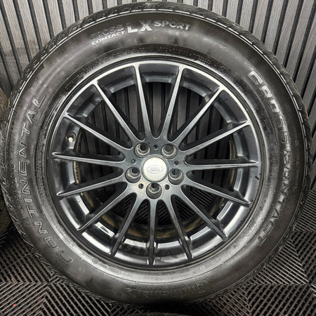18'' GENUINE RANGE ROVER VELAR MULTISPOKE MATT BLACK LAND ALLOY WHEELS TYRES