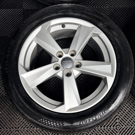 17'' Audi Q2 5 Spoke Alloy Wheels Tyres Alloys 81A601025B Genuine