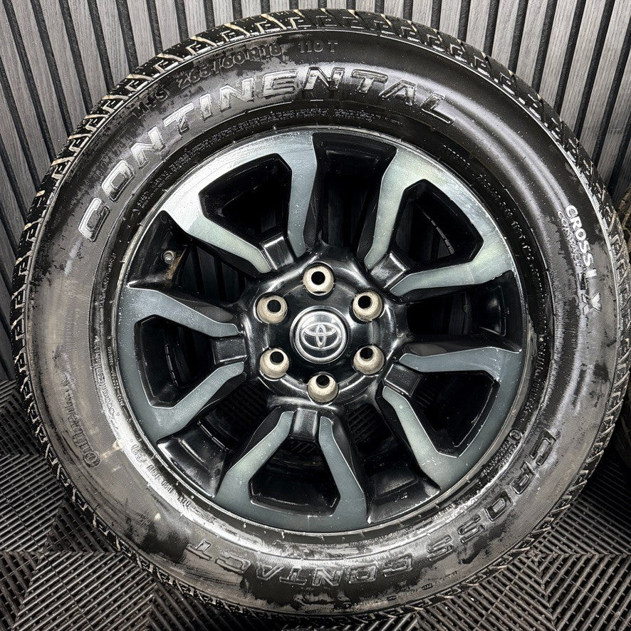 18'' Toyota Hilux Invincible X Grey Black Wheels Tyres Alloys 42611YP100 Genuine