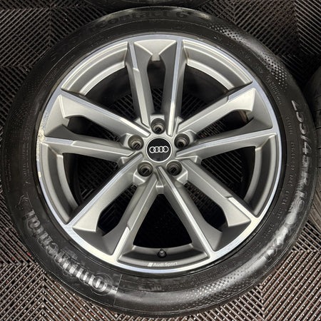 19'' GENUINE AUDI Q3 S LINE GREY DC 5 DOUBLE SPOKE ALLOY WHEELS TYRES 83A601025B