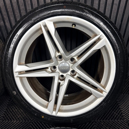 18" Audi A5 S Line Silver Star Spoke Wheels Alloys Tyres 8W0601025DE Genuine