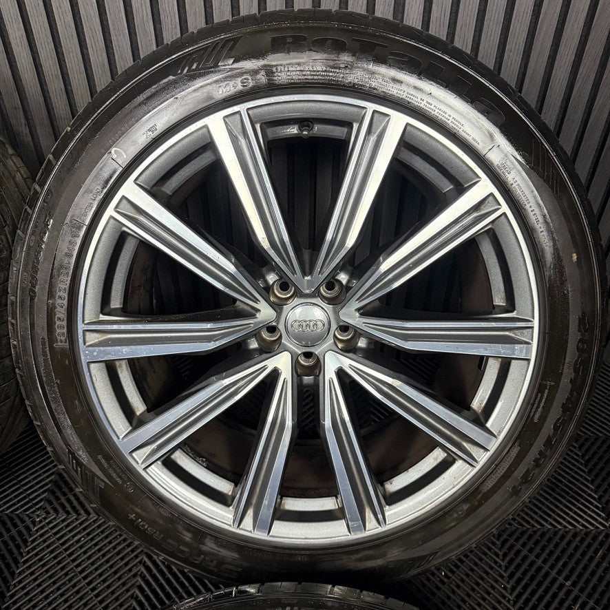 21'' GENUINE AUDI Q8 S LINE MULTISPOKE ALLOY WHEELS ALLOYS TYRES 4M8601025G