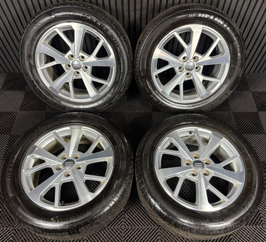 18'' GENUINE AUDI Q3 5 SPLIT SPOKE DC ALLOY WHEELS TYRE ALLOYS 83A601025J